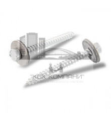 Art. 9098 A2 A 6,5X25 Саморез фасадный с острым концом, шестигранной головой и EPDM-шайбой 22 мм