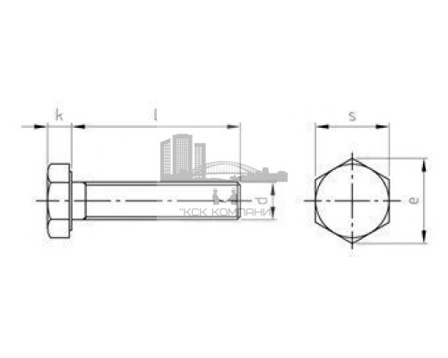 M12X1,5X35 DIN 961 A2 Болт с мелкой резьбой и шестигранной головой