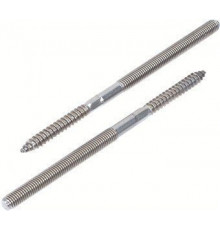 Art. 9082 A2 M 12X200 Винт-шуруп с поперечной плоскостью нержавеющий (резьбовой нагель)