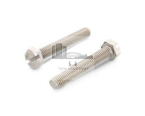 M5X16 SZ DIN 933 A4 Болт нержавеющий с прямым шлицем SL шестигранной головкой, полная резьба