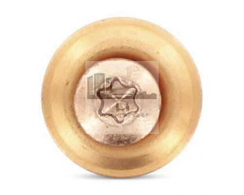 Art. 9087 A2-Cu 4,5X35 TX20 Шуруп c полупотайной головой и двухсоставной шайбой, звездообразный шлиц TX (TORX), с фиксированной EPDM прокладкой (15 мм), нержаве  купить в Москве