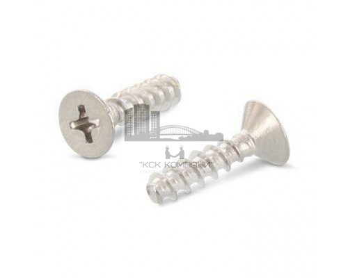 Art. 9090 A2 3,0X8 H Саморез притупленный с потайной головой шлиц PH для термопластичных материалов