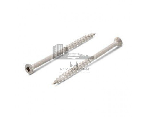 Art. 9142 A2 4,2X28/20 TX20 грубая резьба Шуруп с потайной головой и режущей канавкой нержавеющий для террас