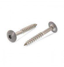 Art. 9086 A2 4,8X32 TX20 - RAL 7037 Саморез с расширенной низкой полукруглой головкой, неполной резьбой и звездообразным шлицем TX