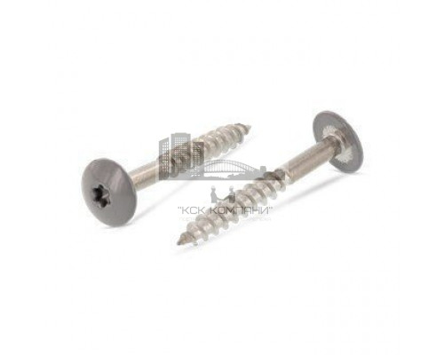 Art. 9086 A2 4,8X38 TX20 - RAL 7037 Саморез с расширенной низкой полукруглой головкой, неполной резьбой и звездообразным шлицем TX