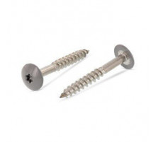 Art. 9086 A2 4,8X38 TX20 - RAL 7037 Саморез с расширенной низкой полукруглой головкой, неполной резьбой и звездообразным шлицем TX