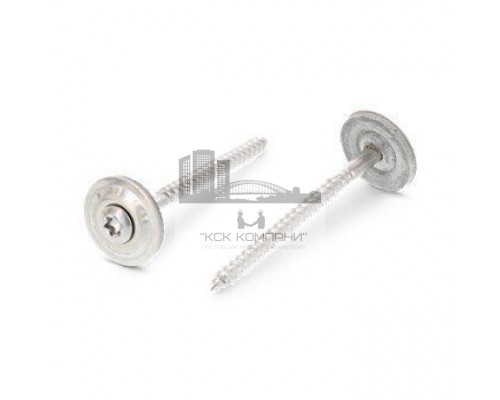 Art. 9288 A2 4,5X150 TX25 Шуруп по дереву с полупотайной головой с закрепленной EPDM-шайбой (20 мм), шлиц TX