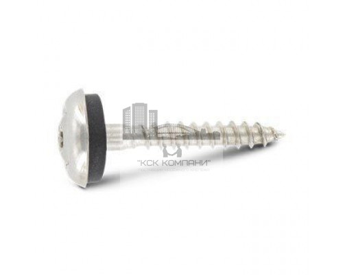 Art. 9087 A2 4,5X65 TX20 Шуруп c полупотайной головкой и двухсоставной шайбой, со свободной EPDM прокладкой (15 мм) и звездообразным шлицем TX (TORX) нержавею  купить в Москве