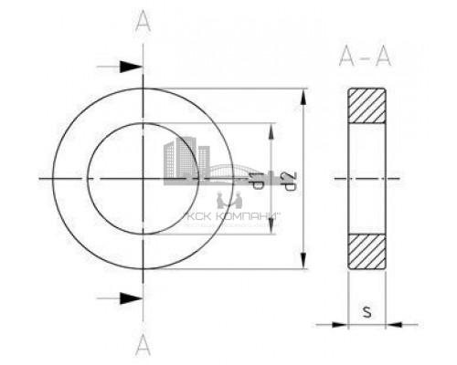 DIN 7989-1 A4 C 10 Шайба усиленная плоская класс точности C