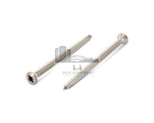 Art. 9049 A2 6,0X50 Z Саморез универсальный с полупотайной приподнятой головой и шлицем PZ нержавеющий