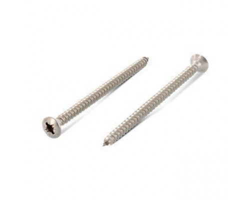 Art. 9049 A2 3,5X30 Z Саморез универсальный с полупотайной приподнятой головой и шлицем PZ нержавеющий  купить в Москве