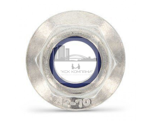 DIN 6926 М10 SW15 A2 Гайка нержавеющая, фланцевая шестигранная с зубцами, самоконтрящаяся