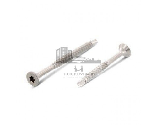 Art. 9244 AISI 410 5,0X60/36 TX25 Шуруп самосверлящий самозенкующийся с потайной головой и неполной резьбой, звездообразный шлиц TX (Torx) нержавеющий