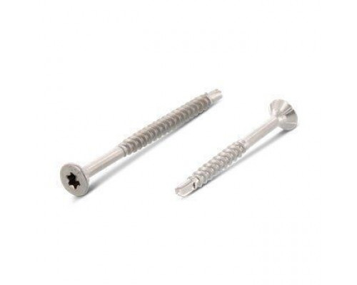 Art. 9244 AISI 410 4,0X35/24 TX15 Шуруп самосверлящий самозенкующийся с потайной головой и неполной резьбой, звездообразный шлиц TX (Torx) нержавеющий  купить в Москве