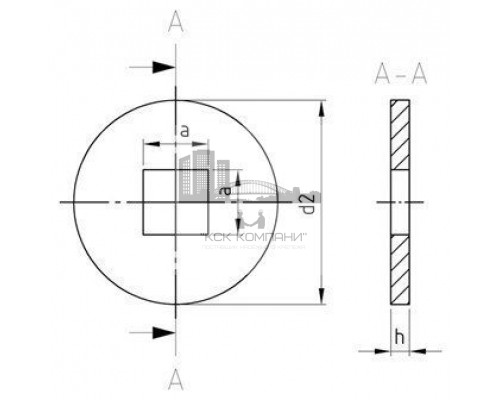DIN 440 A4 V 22,0 Шайба тип V увеличенная для деревянных конструкций плоская