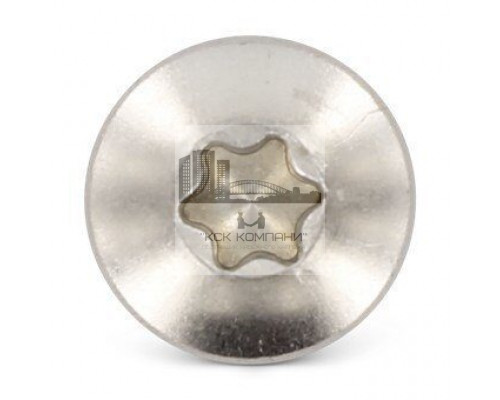 ISO 14585 A2 C 3,5X13 TX15 Винт самонарезающий с полукруглой головой с острым концом форма С и звездообразным шлицем TX (Torx) нержавеющий  купить в Москве