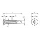 DIN 7504 A2 O 6,3X80 TX30 Винт самонарезающий сверлоконечный с потайной головой форма "O" и звездообразным шлицем TX (Torx) нержавеющий