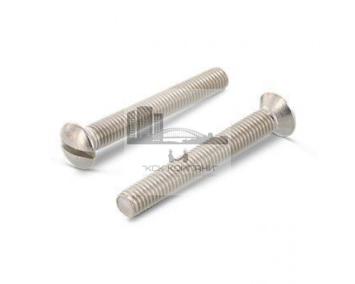 DIN 964 A4 M 4X20 Винт с полупотайной головой и прямым шлицем нержавеющий