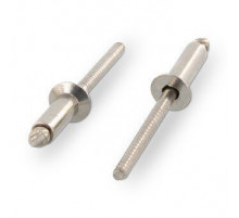 Заклепка ISO 15984 A2/A2 4X16 нержавеющая открытый конец, с потайным бортиком, рифленая оправка