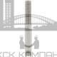 DIN 938 A2 M 5X100 Шпилька резьбовая с ввинчиваемым концом ~1d нержавеющая