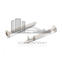 DIN 7983 A2 C 3,9X70 H Винт самонарезающий с полупотайной головой с острым концом форма С и крестообразным шлицем PH (Phillips) нержавеющий