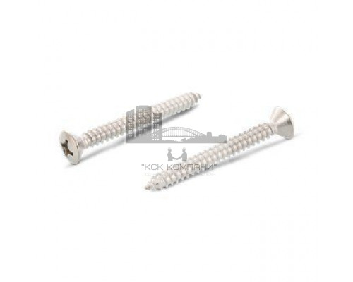 DIN 7983 A2 C 4,2X13 H Винт самонарезающий с полупотайной головой с острым концом форма С и крестообразным шлицем PH (Phillips) нержавеющий