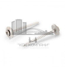 Art. 9167 A2 4,5X80 Z Шуруп по дереву с полупотайной головой с закрепленной EPDM-шайбой (15 мм), шлиц PZ