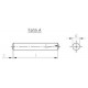 DIN 7 AISI 303 14m6X100 Штифт цилиндрический незакаленный с допуском m6 нержавеющий