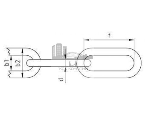 DIN 763 A4 8 X 52 Цепь сварная нержавеющая с длинными звеньями