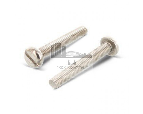 DIN 85 A4 M 3X25 Винт с цилиндрической скругленной головой и прямым шлицем нержавеющий
