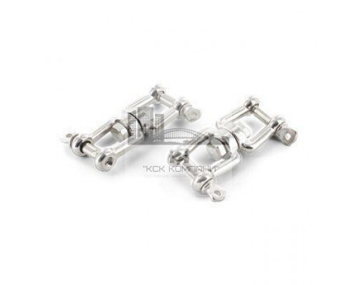 Art. 8256 A4 6 Вертлюг грузоподъемный тип "вилка-вилка" нержавеющий