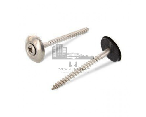 Art. 9168 A2 4,5X40 Z Шуруп по дереву с полупотайной головой с незакрепленной EPDM-шайбой (20 мм), шлиц PZ