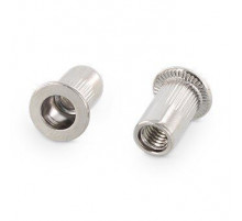 Заклепка М8х16мм Art. 1025 A4 нержавеющая с увеличенным цилиндрическим бортиком и насечками, резьбовая