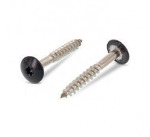 Art. 9086 A2 4,8X25 TX20 - RAL 7016 Саморез с расширенной низкой полукруглой головкой, неполной резьбой и звездообразным шлицем TX