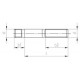 DIN 939 A2 M 30X80 Шпилька резьбовая с ввинчиваемым концом ~1.25d нержавеющая