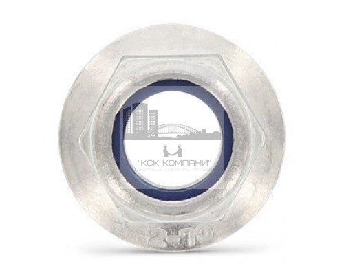 DIN 6926 М6 SW10 A4 Гайка самоконтрящаяся без зазубрин, шестигранная фланцевая нержавеющая