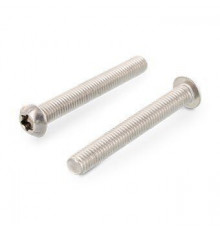 ISO 7380-1 A4 M 2X6/6 TX6 Винт нержавеющий с полукруглой головой и звездообразным шлицем TX (Torx)