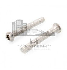 ISO 7380-1 A4 M 6X45/45 TX30 Винт нержавеющий с полукруглой головой и звездообразным шлицем TX (Torx)