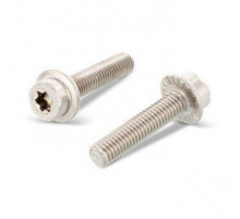 Art. 14579 A2 M 8X16/16 TX40 Винт нержавеющий с цилиндрической головой, с фланцем и насечками под шляпкой, с звездообразныv шлицем TX (Torx)