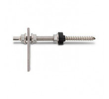 Art. 9082 A2 M 12X250 A/F 9 собранный Винт-шуруп нержавеющий с переходной пластиной, гайками по DIN 6923 с EPDM-прокладкой (резьбовой нагель)