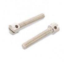 DIN 404 AISI 303 M 4X8 Винт с цилиндрической головой с радиальными отверстиями и прямым шлицем нержавеющий