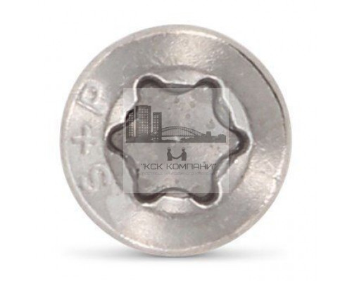 Art. 9242 AISI 410 5,0X45/30 TX25 Шуруп самосверлящий самозенкующийся с полупотайной головой с режущей кромкой и второй фиксирующей резьбой, углом голов  купить в Москве