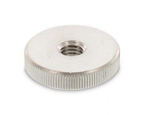 DIN 467 AISI 303 M 6 Гайка нержавеющая низкий тип с накатанной головкой low type DIN 467 AISI 303 M 6 Гайка нержавеющая низкий тип с накатанной головкой low type