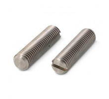 DIN 551 AISI 303 M 2X10 Винт с плоским концом и прямым шлицем нержавеющий установочный
