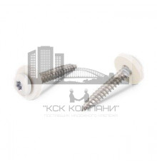 Art. 9066 A2 C 3,9X22 TX15 Саморез окрашенный RAL 9003 для подоконников c мелкой резьбой шлиц TX