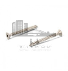 DIN 7982 A2 C 4,8X45 SQ2 Винт самонарезающий с потайной головкой с острым концом форма С и квадратным шлицем SQ нержавеющий