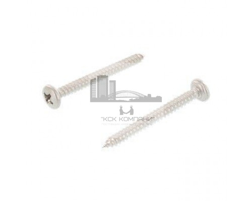 DIN 7981 A2 C 3,9X13 H Саморез с полукруглой головой и круглым подголовком, шлиц PH