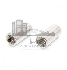 Art. 9070 М8х30 А2 Гайка-втулка нержавеющая соединительная, внешний диаметр 11 мм