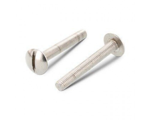 NF E 27-128 A2 M4X30 Винт с низкой полукруглой большой головой и прямым шлицем