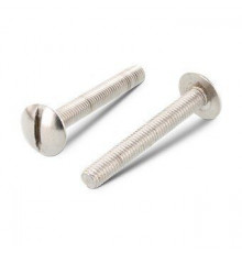 NF E 27-128 A2 M6X70 Винт с низкой полукруглой большой головой и прямым шлицем